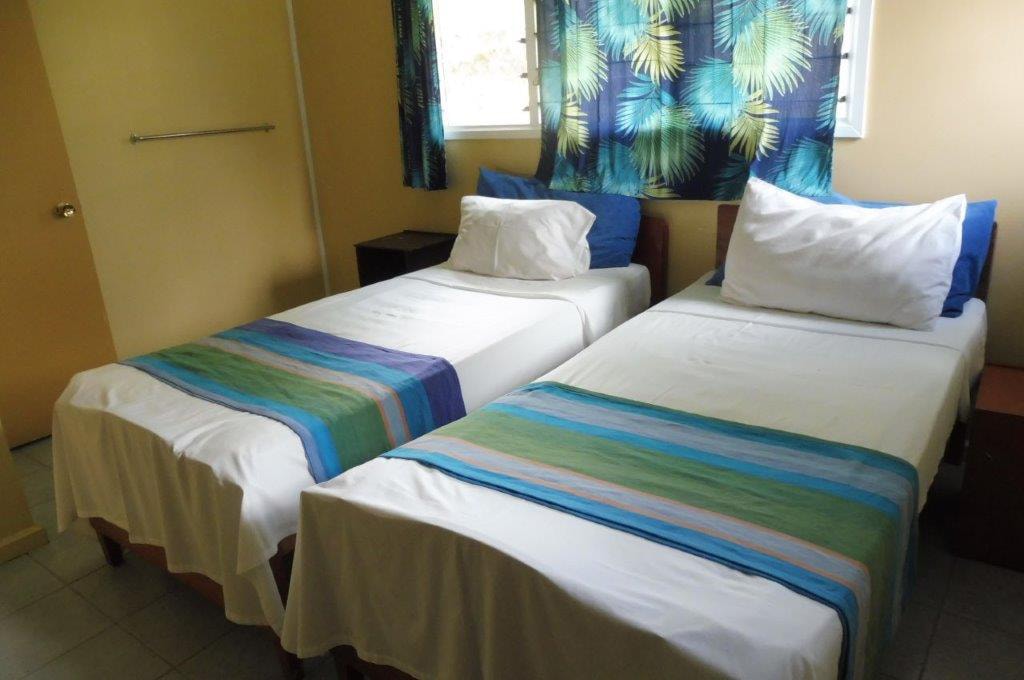 The second bedroom of the Beach House at Daku Resort, Savusavu.