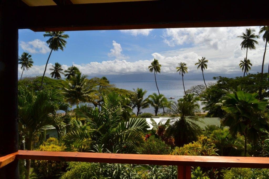 The view from the deck of Villa Hazel at Daku Resort, Savusavu.