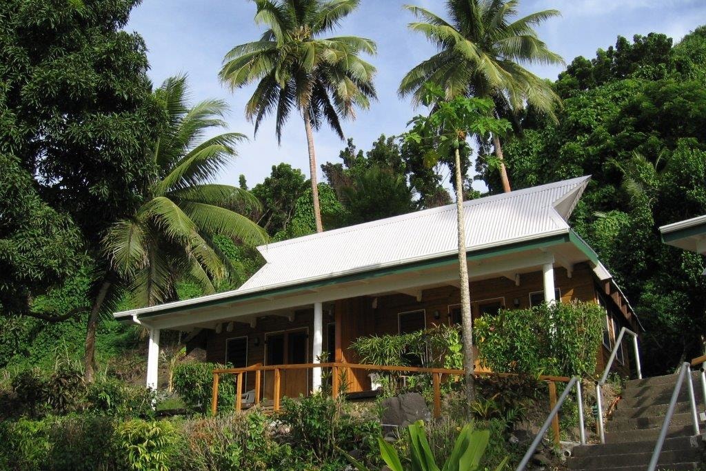 The exterior of a standard bure at Daku Resort, Savusavu.