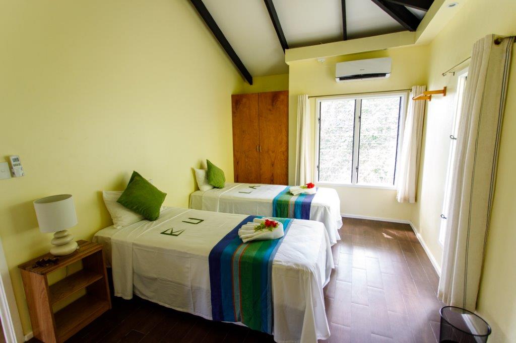 The third bedroom of the Infinity Villa at Daku Resort, Savusavu.