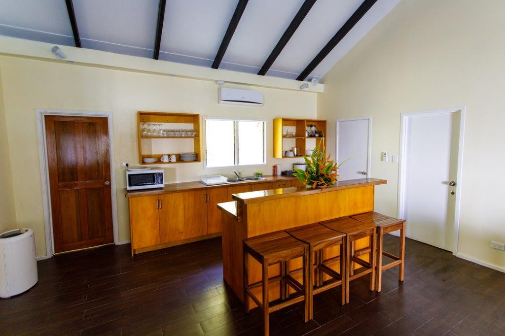 The kitchen of the Infinity Villa at Daku Resort, Savusavu.