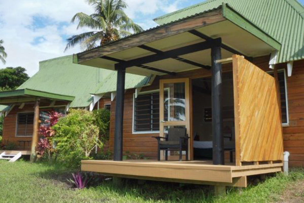 The exterior of an Ocean Bure at Daku Resort, Savusavu.