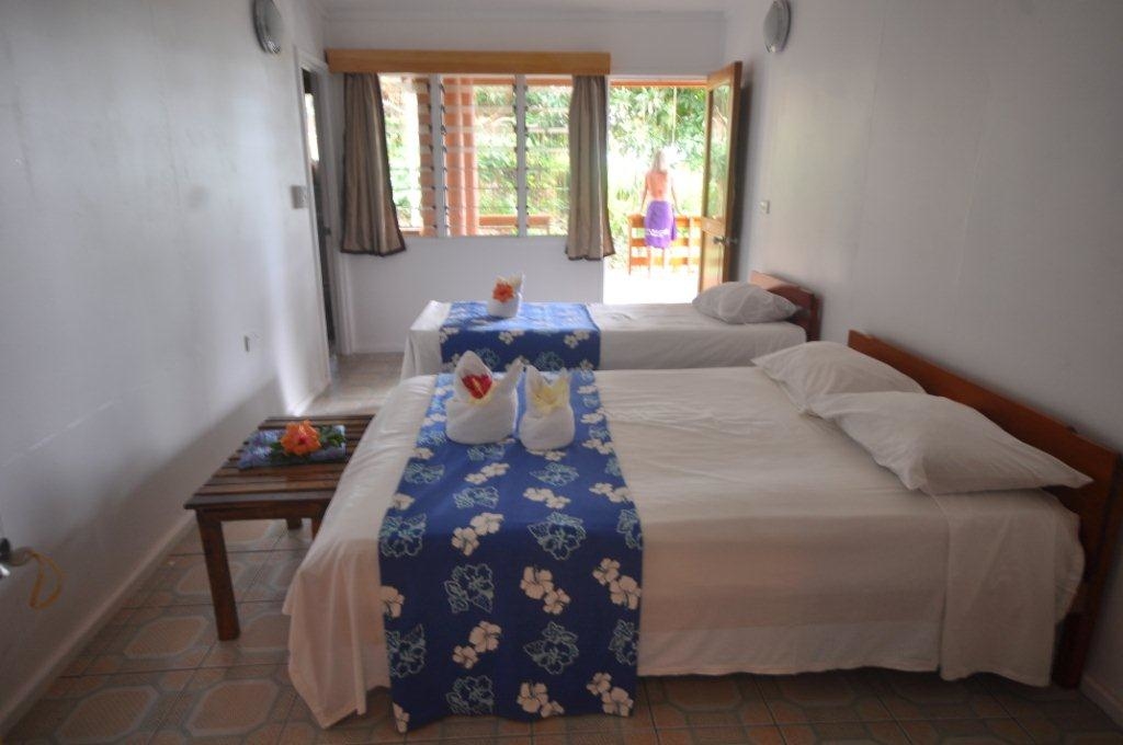 The second bedroom of the Pool House at Daku Resort, Savusavu.