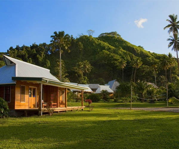 An assortment of Ocean Bures at Daku Resort, Savusavu.