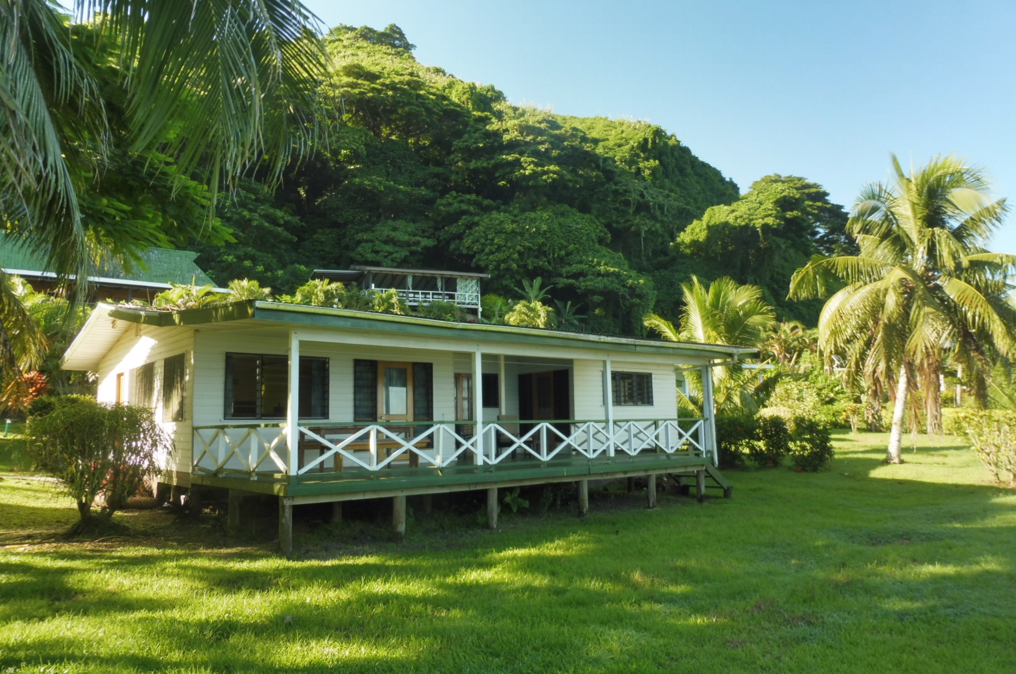 The exterior of the Beach House at Daku Resort, Savusavu.