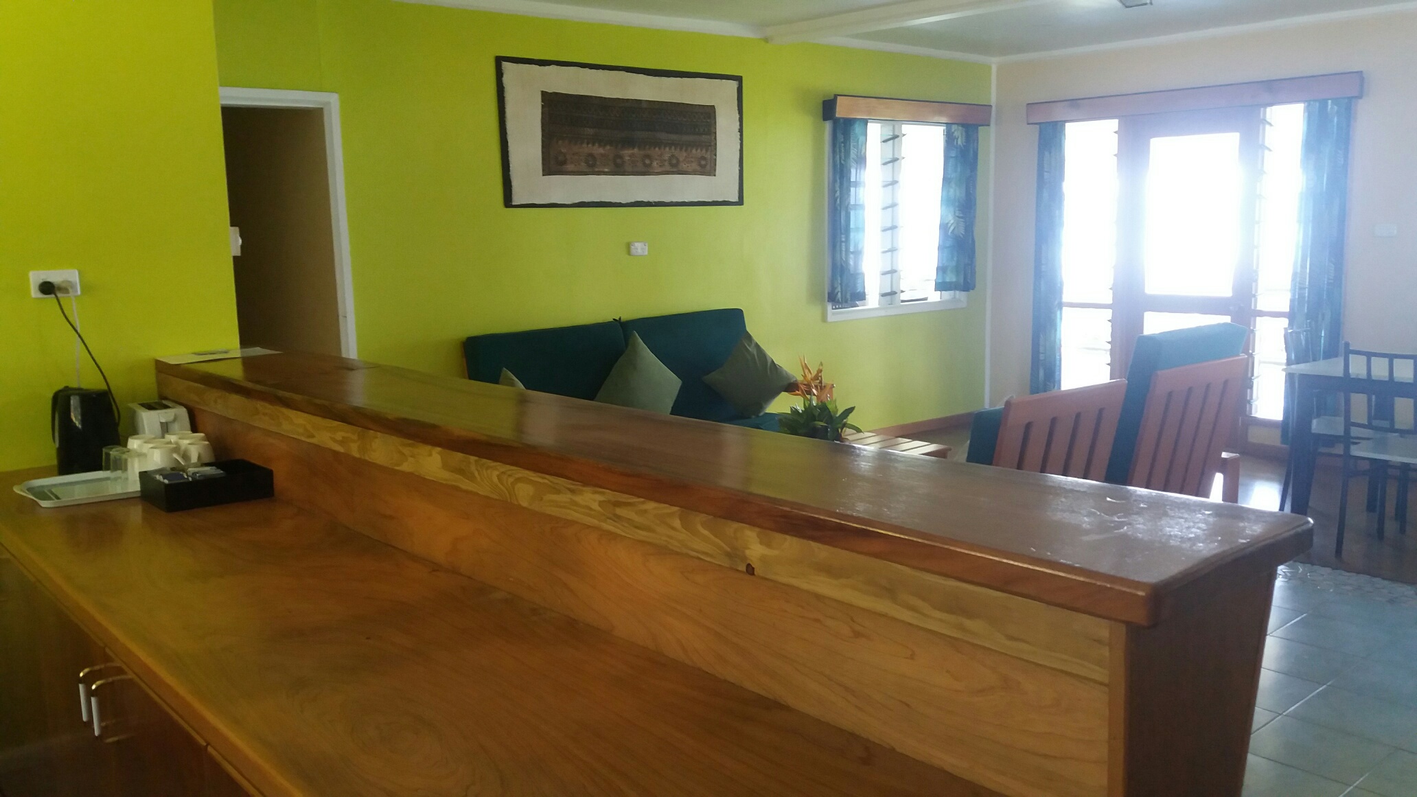 The kitchen of the Beach House at Daku Resort, Savusavu.