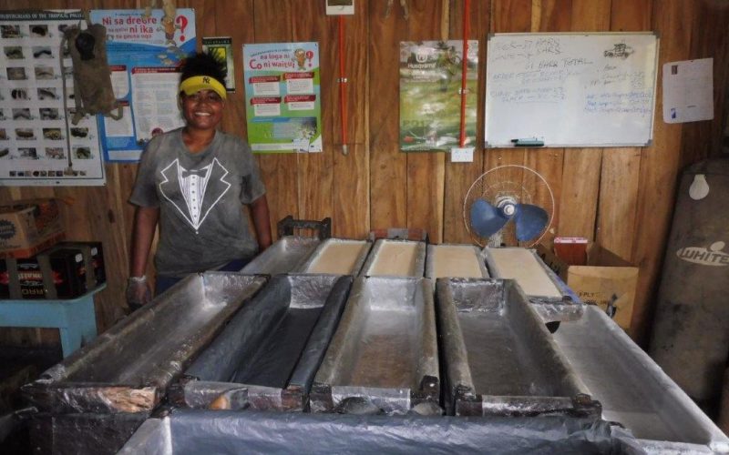 Soap moulds at the Kula Palms Soap Workshop near Savusavu.