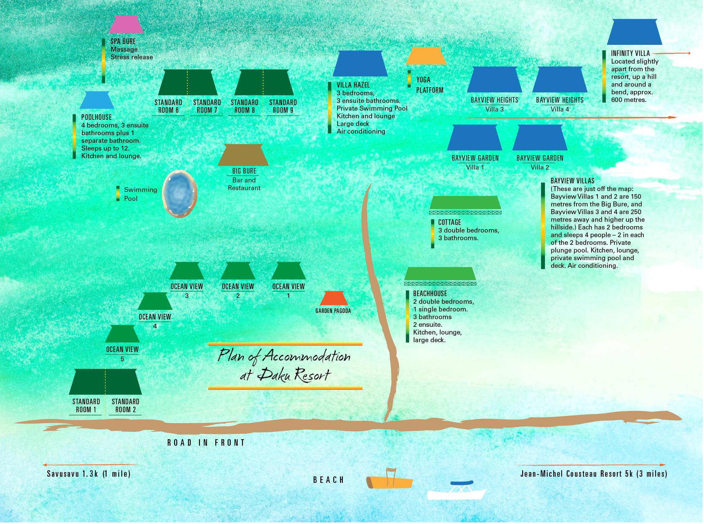 Daku Resort Map 2021
